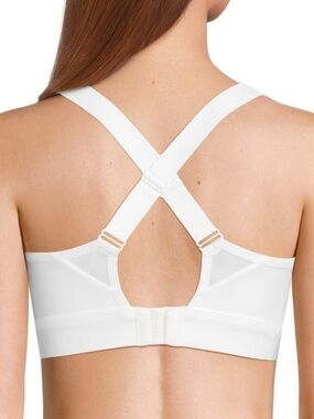 Avia NWT White Cross-Back Sports Bra
